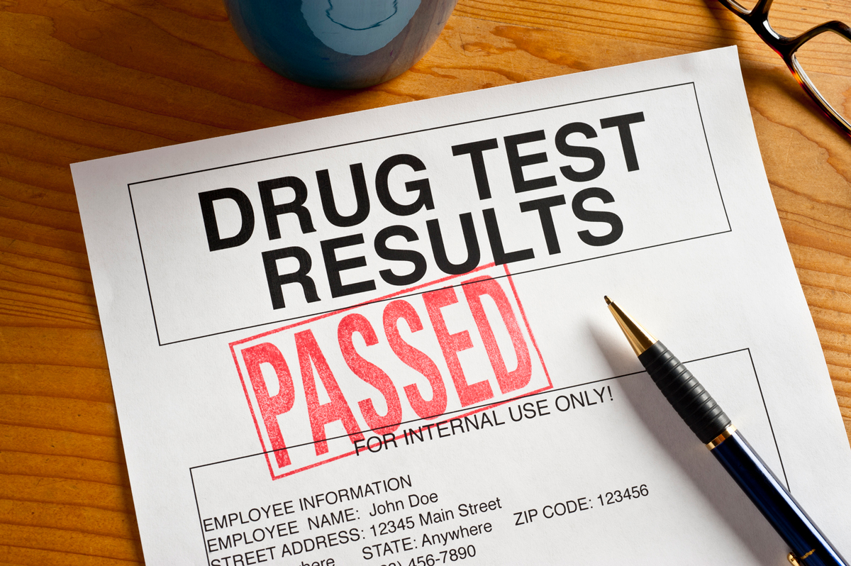 passed drug test results example